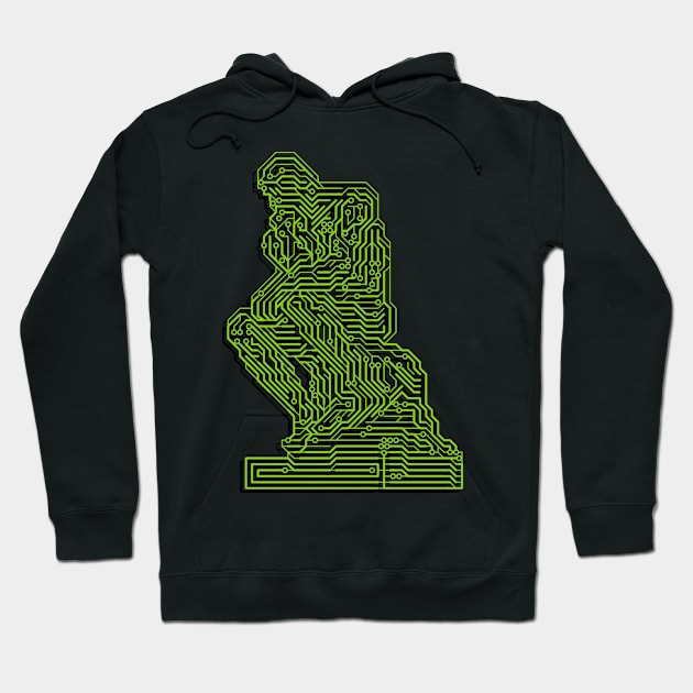 The Synthetic Thinker Hoodie by bulografik